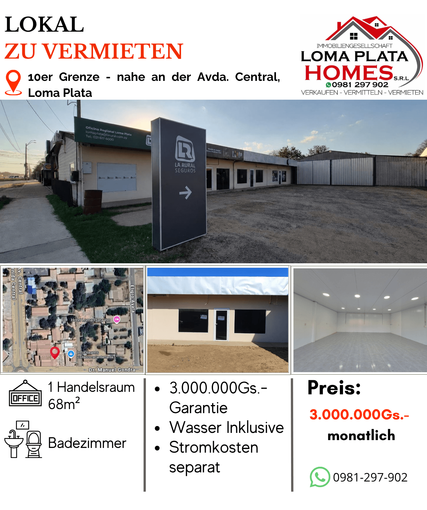 Local en venta en Loma Plata - Gs. 3.000.000